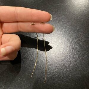 Faux Gold string earrings